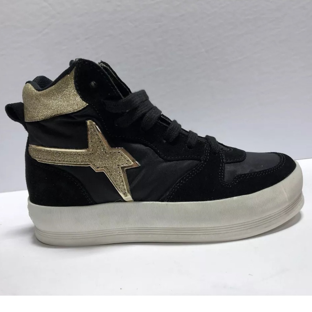 Naturino Kids’ W6yz Mig Zip Black Sneakers, Girls’ Size US 13 M, EUR 31.